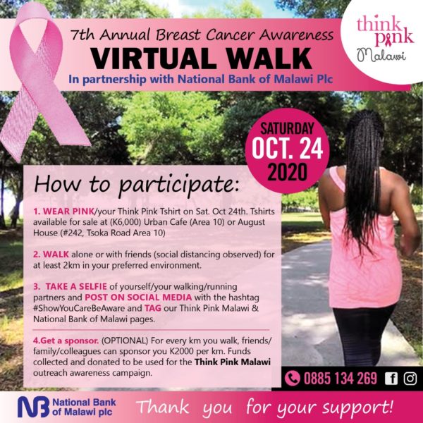 Cancer awareness walk poster 600x600