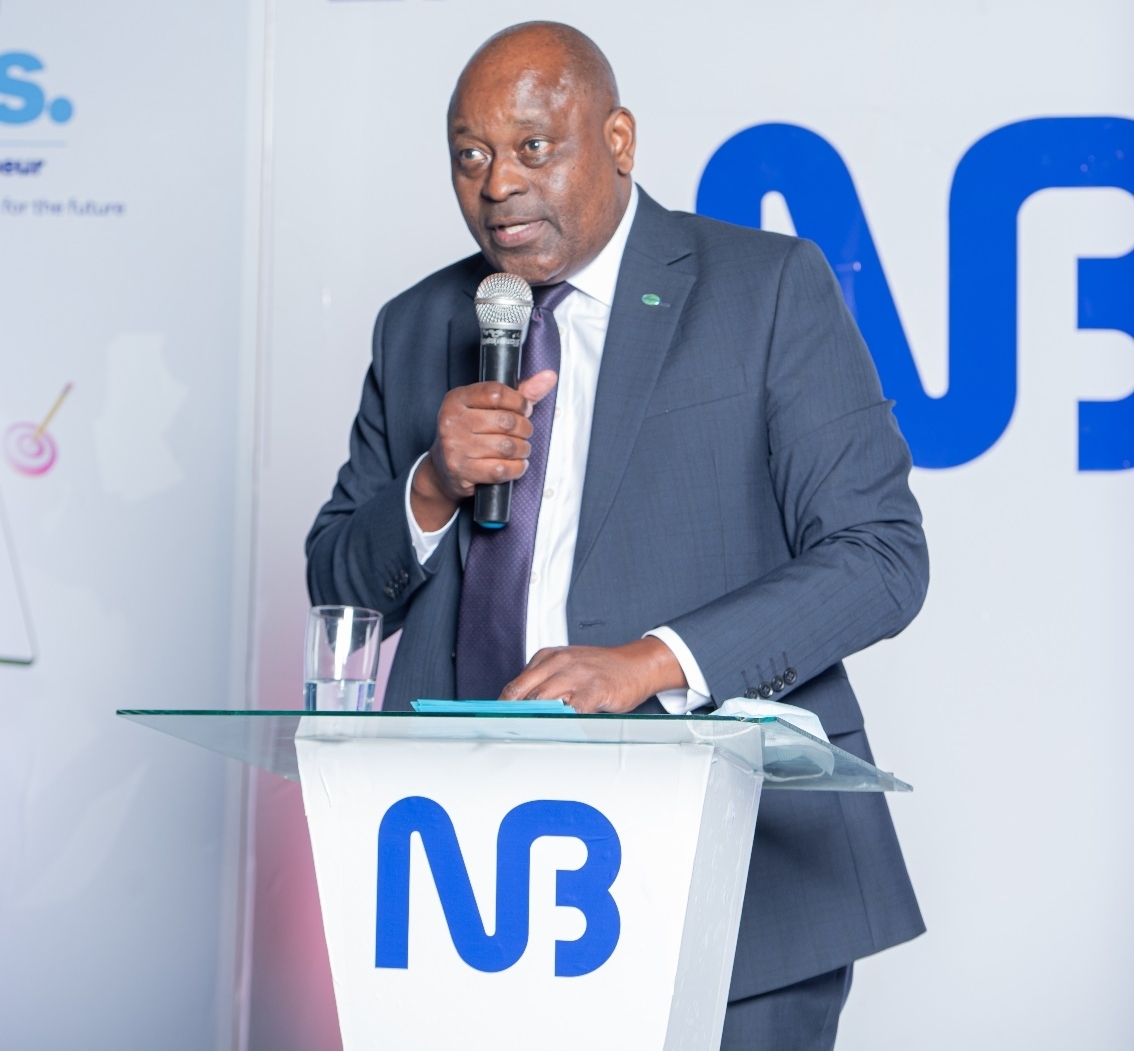 NBM Head of Retail Banking Oswin Kasunda introducing Step Up Entrepreneur