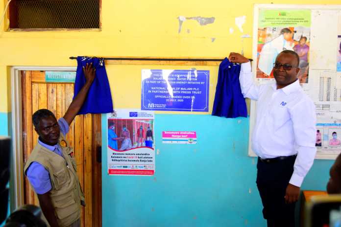 NBM plc Press Trust Power Nankumba Health Centre with Solar System