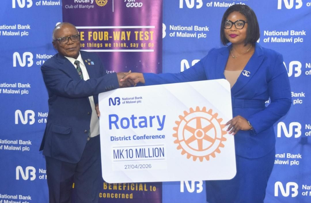 NBM plc gives K10 million to Rotary Club of Blantyre for international conference